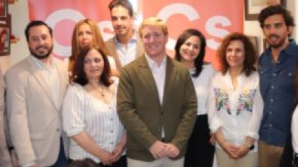 Ignacio Gragera con los miembros de su candidatura en 2019.