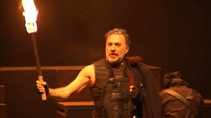 José Vicente Moirón en una escena de Tito Andrónico.
