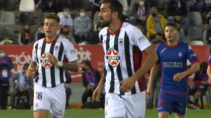 Sergi Maestre en su último partido de blanquinegro
