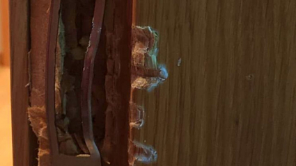 Cerradura forzada para acceder a una vivienda de Mérida