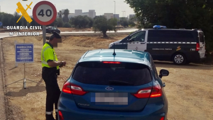 Control de la Guardia Civil.
