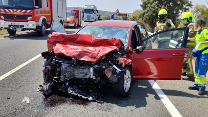 Imagen de uno de los vehículos involucrados en el accidente