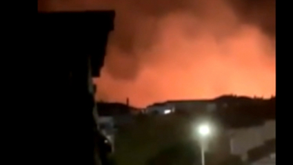 Incendio anoche en Badajoz
