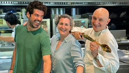 Miguel Ángel Muñoz en las cocinas de Atrio 