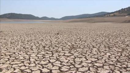 Imagen del embalse del Cíjara a mediados de agosto