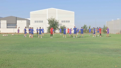 El Extremadura en un entrenamiento