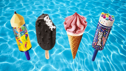 Algunos de los helados que incluidos en el listado
