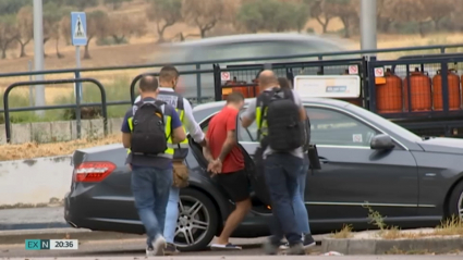 Momento de una de las detenciones en Mérida