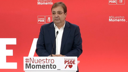El secretario general del PSOE de Extremadura, Guillermo Fernández Vara