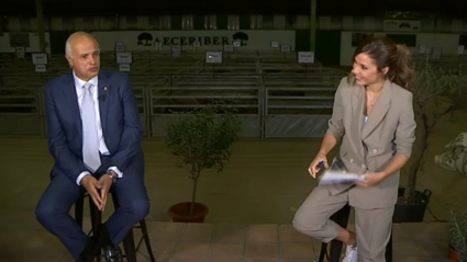 Momento de la entrevista a Santiago Malpica