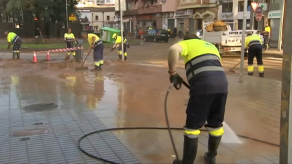 Limpieza barro en Almendralejo