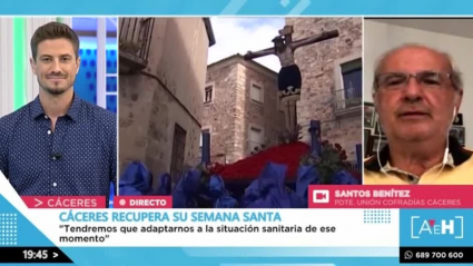 Santos Benitez, presidente Unión de Cofradías de Cáceres