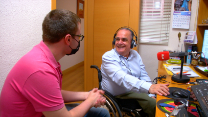 José Antonio Lagar, periodista con discapacidad física
