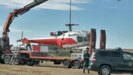 Helicóptero intervenido durante la operación 'Limoneros'