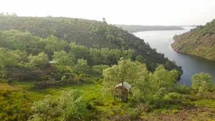 Así de espectacular luce la cabaña en esta localidad extremeña