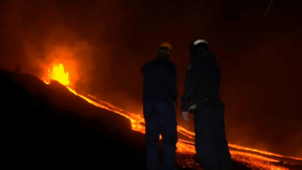 Equipo de expertos analizan la evolución del volcán de La Palma