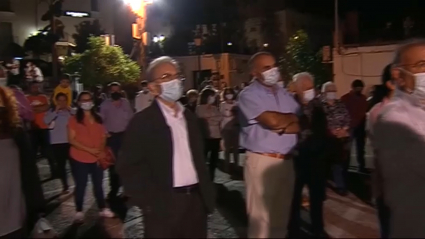 Protesta de los trabajadores del ayuntamiento de Alburquerque