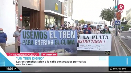 Manifestación en Almendralejo