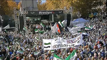 Manifestación para pedir un tren digno para Extremadura. Madrid, 18 de noviembre 2017