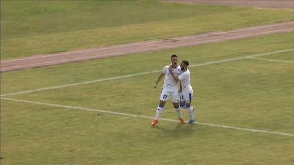 Borja Romero celebra un gol esta temporada