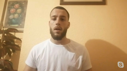 Diego Mirón atendiendo a Extremadura Deportes