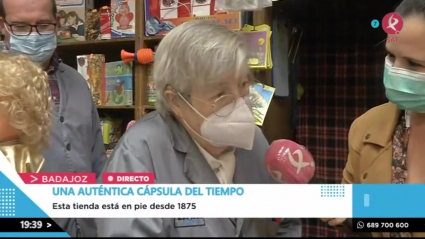 Fini y su tienda en Badajoz