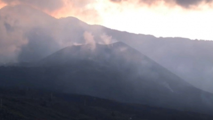 Volcán de La Palma en calma