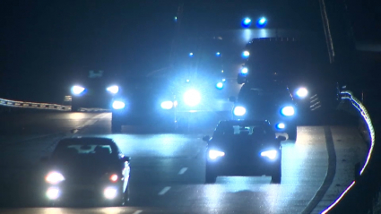 Tráfico en el cruce de la A66 y la A5