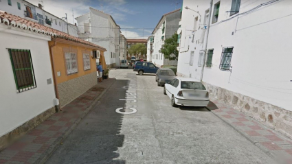 Calle de Navalmoral de la Mata donde se ha producido el incendio.