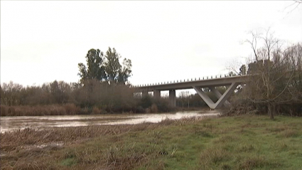 Futuro quinto puente de Badajoz sobre el río Guadiana.