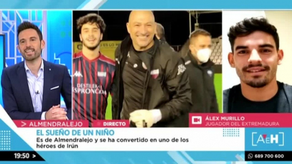 Entrevista en A esta hora a Alex Murillo del Extremadura U.D.