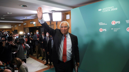António Costa celebra su victoria en las elecciones legislativas de 2022