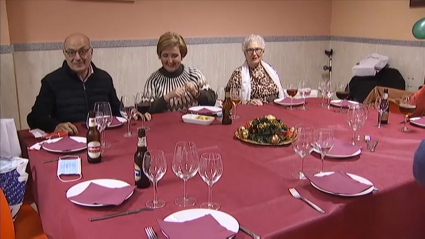 Familia de Villanueva de la Serena que tiene tradición de comer junta el día de Reyes