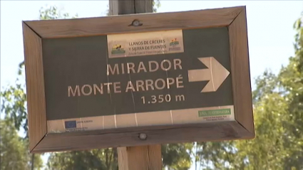 Monte Arropé donde se prevé construir el complejo budista