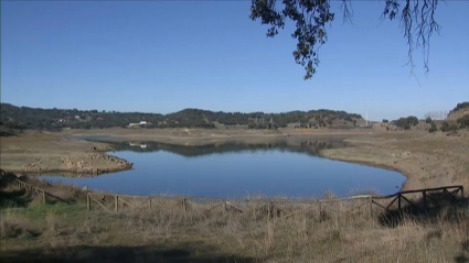 Situación del embalse de Tentudía a mediados de enero