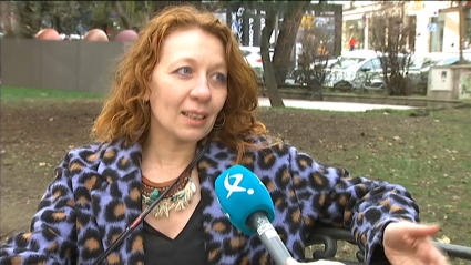 Vika Gurska durante la entrevista
