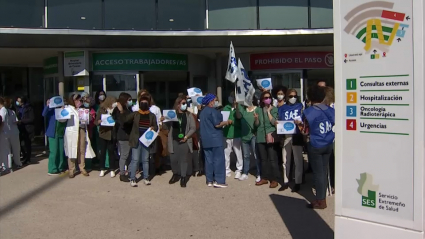 Protesta de la Unidad de enfermería del área de salud de cc
