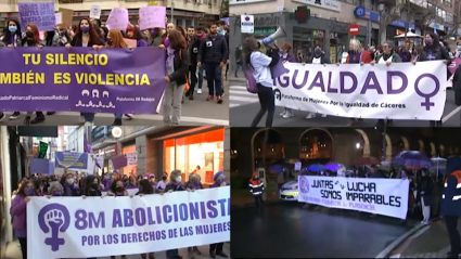Manifestaciones en varias ciudades de Extremadura