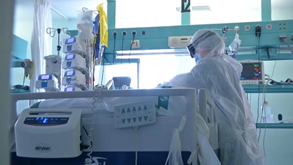 Atención a pacientes covid en el Hospital San Pedro de Alcántara de Cáceres