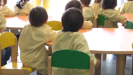 Alumnos en aula de infantil