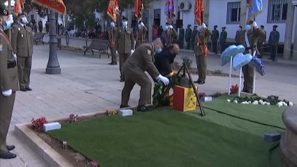 Homenaje fallecidos covid en Santiago de Alcántara