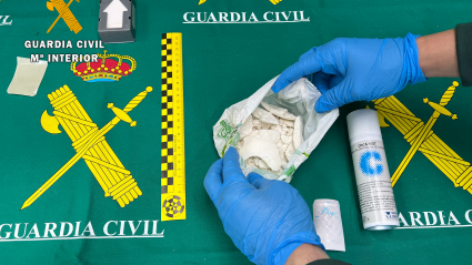 Imagen de la droga incautada