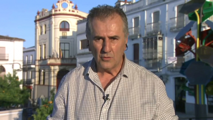 Manuel Gutiérrez, alcalde de Alburquerque tras una moción de censura, en una entrevista con Canal Extremadura Televisión