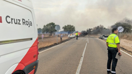 Imagen del incendio 