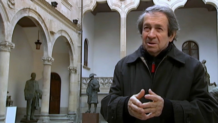 Fernando Mayoral, durante una entrevista en Canal Extremadura