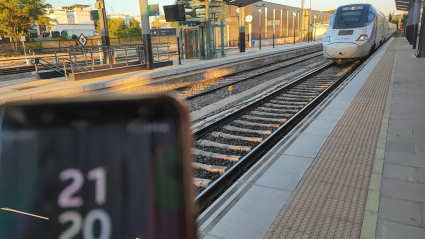 Llegada del tren a Badajoz