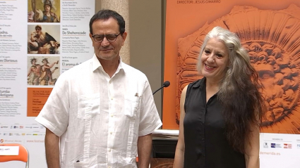 La bailaora María Pagés y el dramaturgo El Arbi El Harti, codirectores de `De Sheherezade´