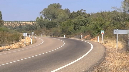 Tramo de la carretera EX-116