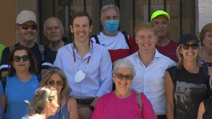 Ignacio Gragera y Antonio Cavacasillas, juntos y sonrientes en un acto público.