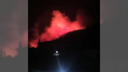 Imagen del incendio en Navezuelas